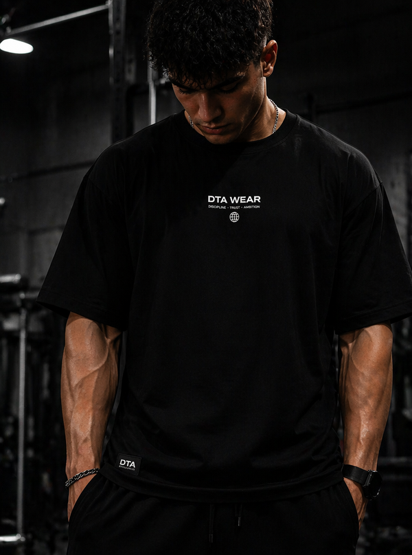 DTA Drop 001 - Oversized Black Tee