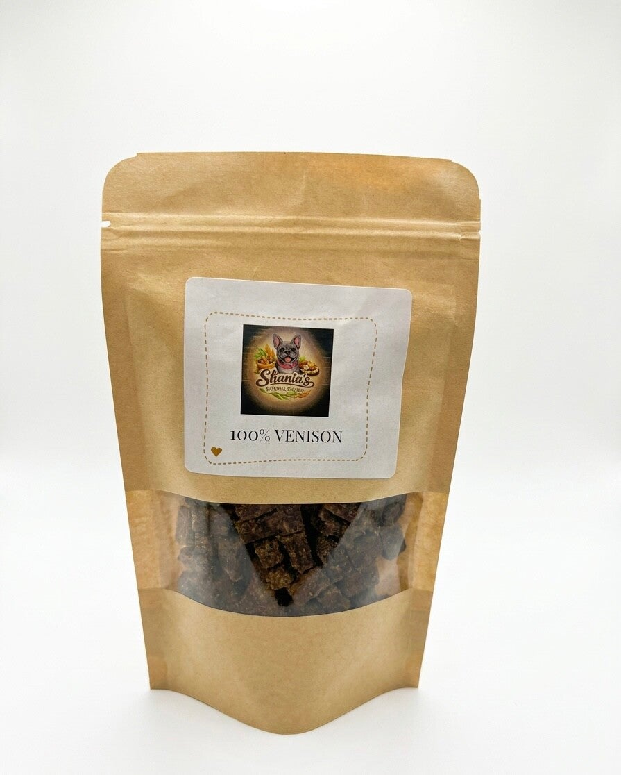 100% venison training treats 100g