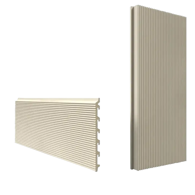 Surface: Grooved Colour: CREAM LIGHT Tonality gerillt , Formato 300 mm Fachada ventilada , Envolvente , Arcilla, Ceramica , Fachada ventilada