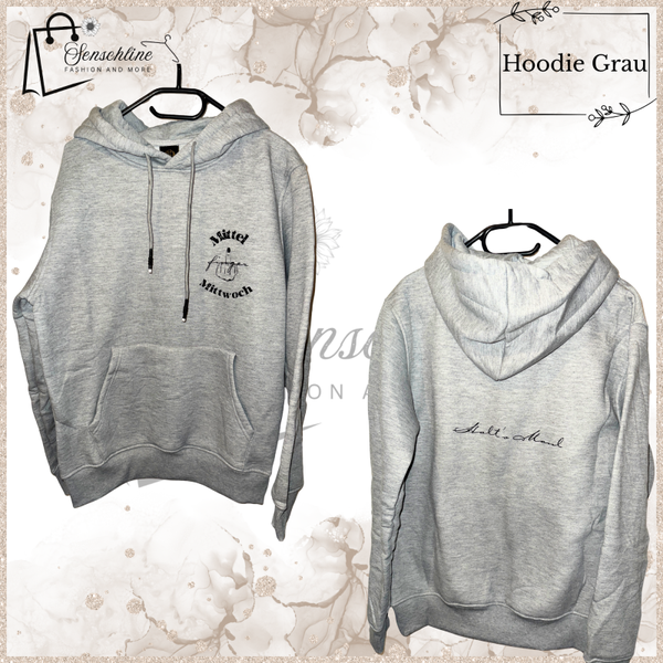 Hoodie GRAU ,,Mittelfinger Mittwoch''