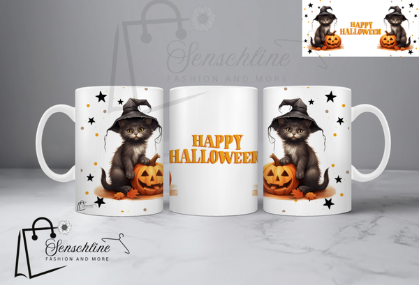 Tasse ,, Happy Hallokatze''