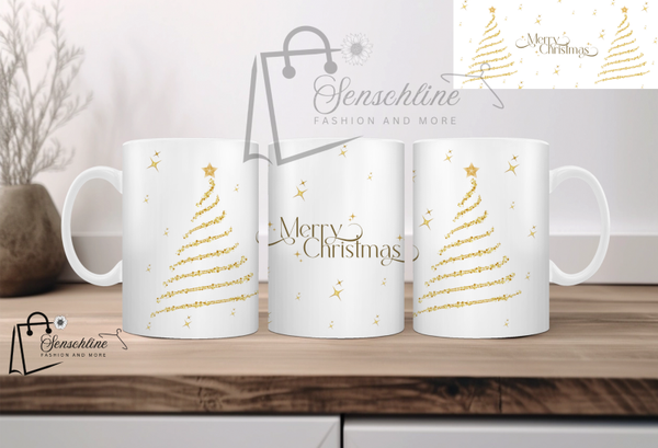 Weihnachtstasse ,, Tannenbaum GOLD''
