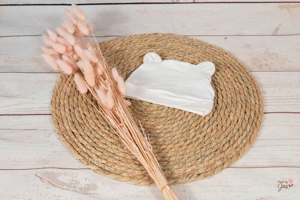 Newborn baby mutsje met naam of tekst