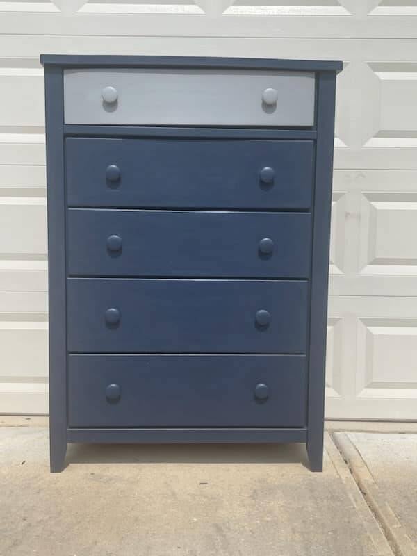 Refurbished Antique Five Drawer Dresser