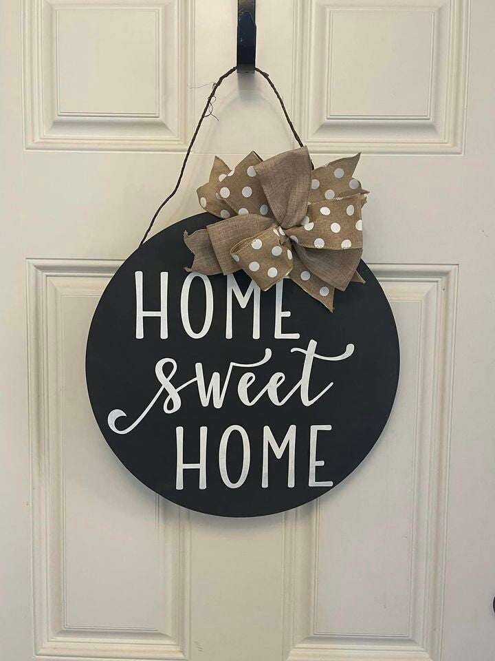 Home Sweet Home Door Hanging Round