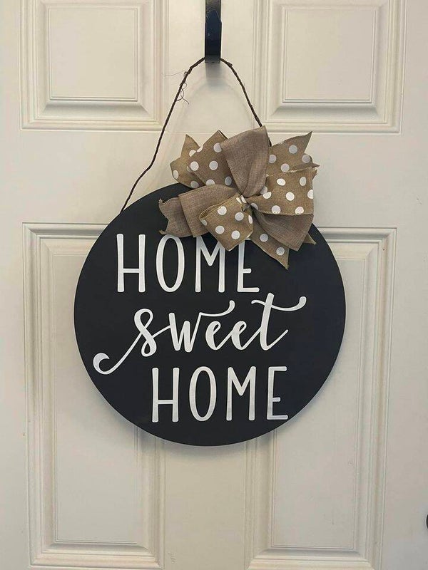 Home Sweet Home Door Hanging Round