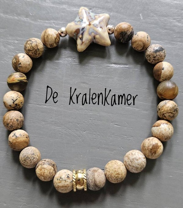 Picture Jaspis natuursteen armband