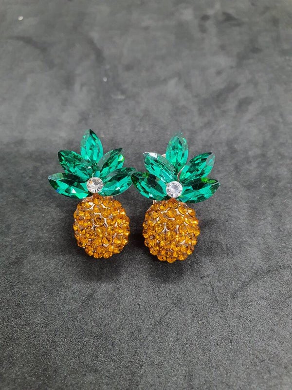 Oorbel knopjes ananas