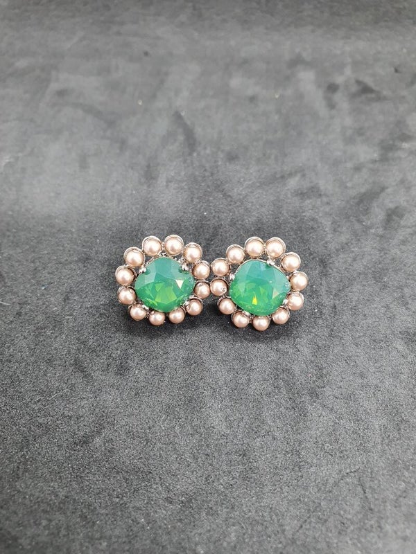 Oorbel knopjes groen