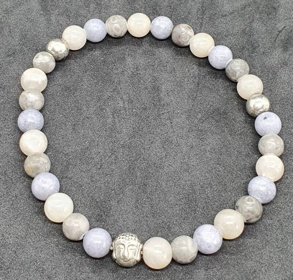 Natuurstenen armband mixed color