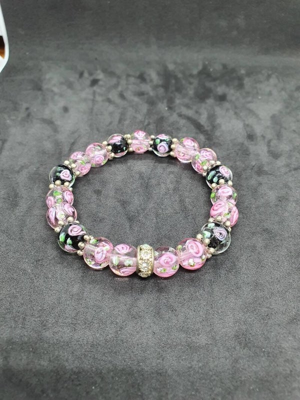Armband van glaskralen