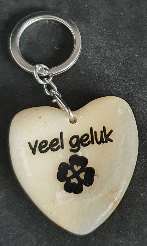 Marmeren hart met veel geluk