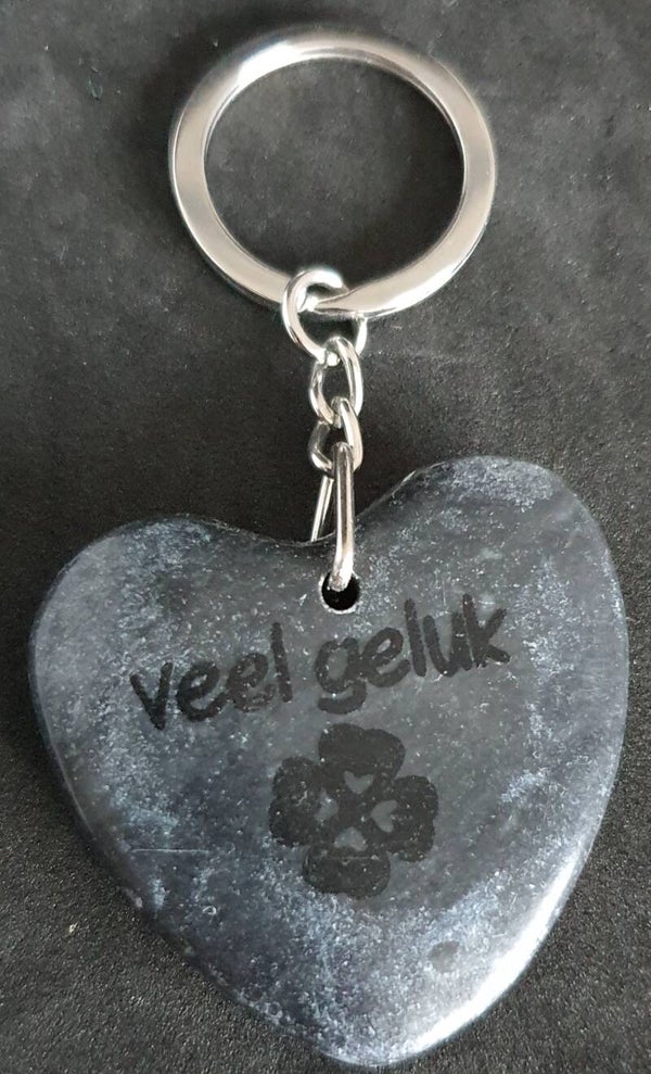 Marmeren hart met veel geluk