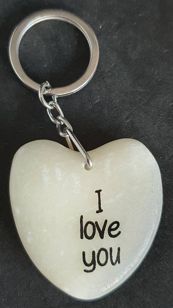Marmeren hart met I love you