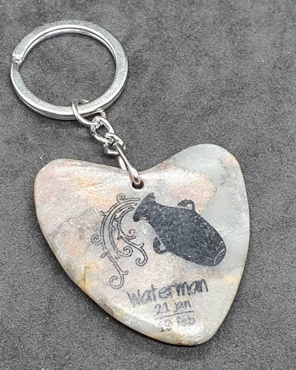 Marmeren hart met Waterman