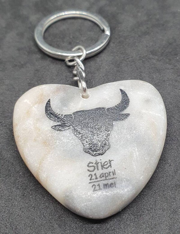 Marmeren hart met Stier