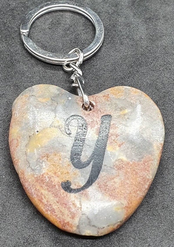 Marmeren hart met letter Y