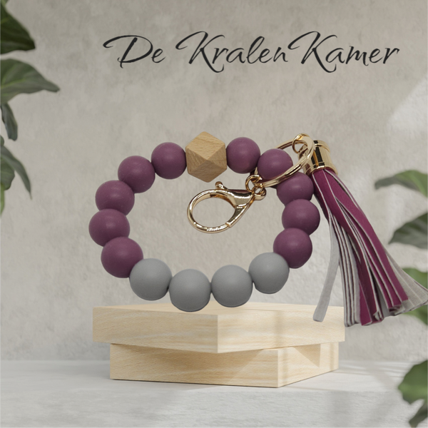 Siliconen arm sleutelhanger