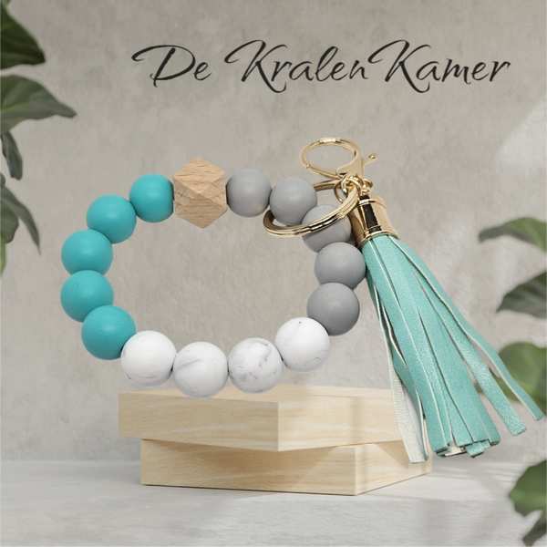 Sleutelhanger siliconen kralen