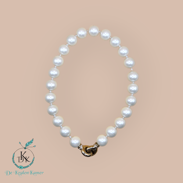 Witte parel ketting