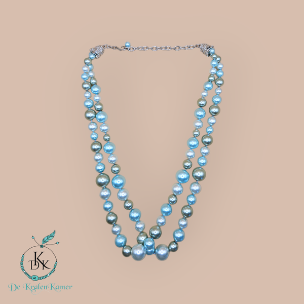 Dubbele parel ketting