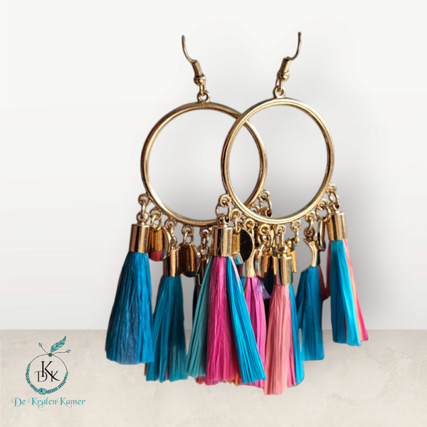 Boho oorbellen Color multi