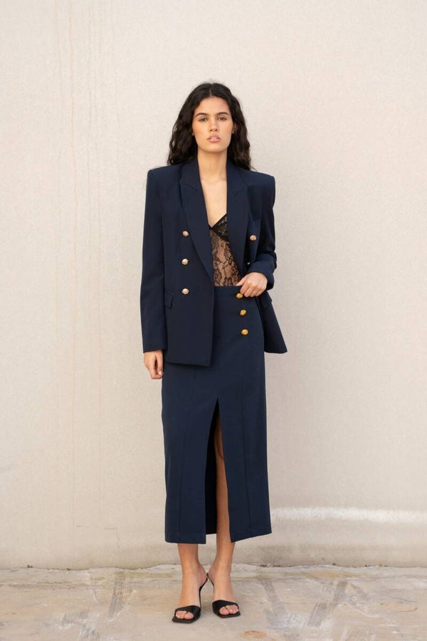 BLAZER À BOUTONS DORÉS