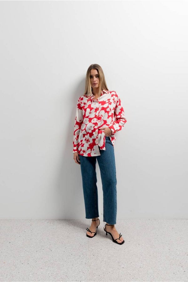 CHEMISE IMPRIMÉE SATIN