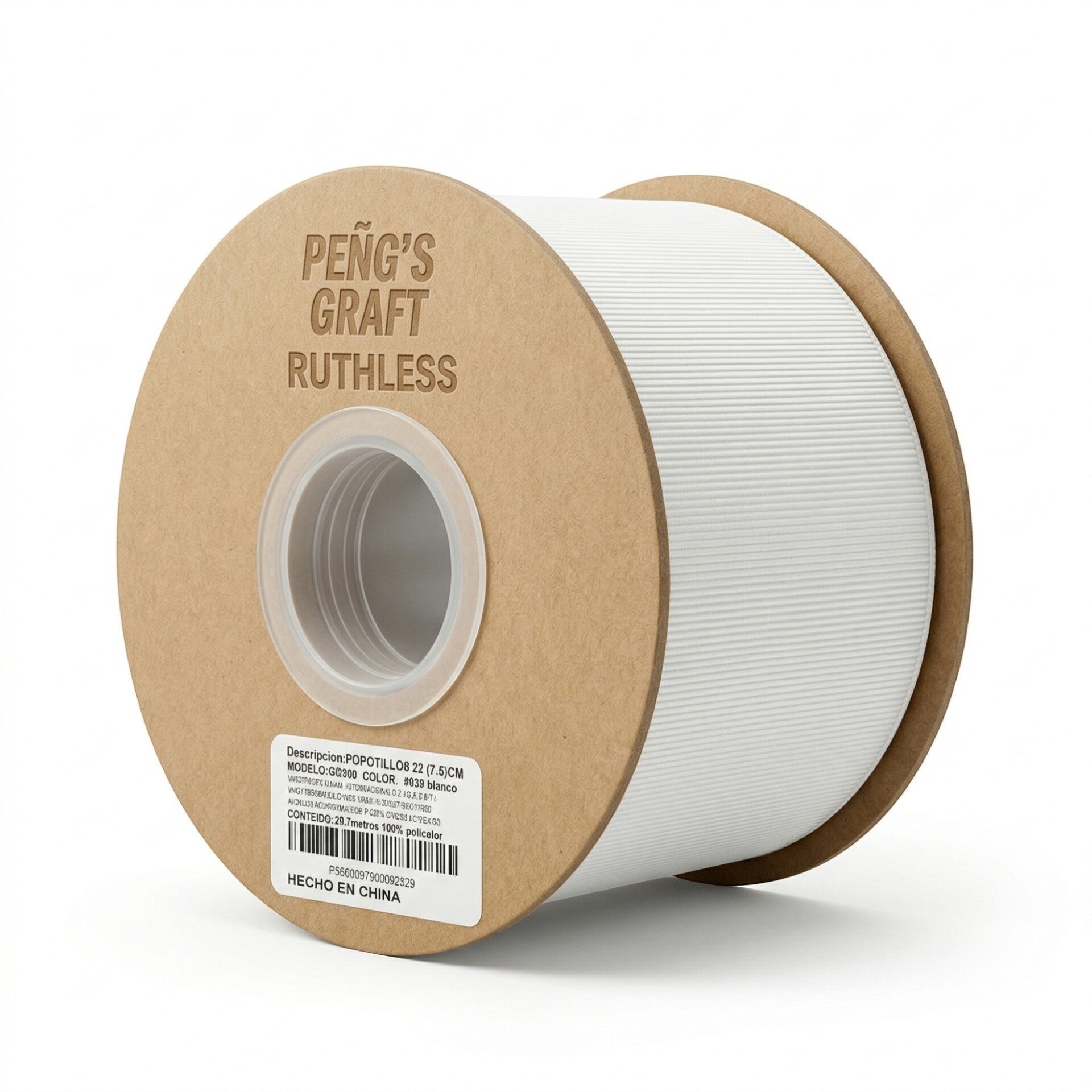 Listón Popotillo 7.5cm Peng's Craft 22m Calidad Taiwanesa
