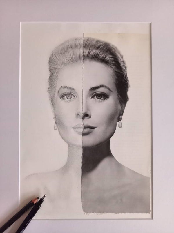 Splitportret Grace Kelly