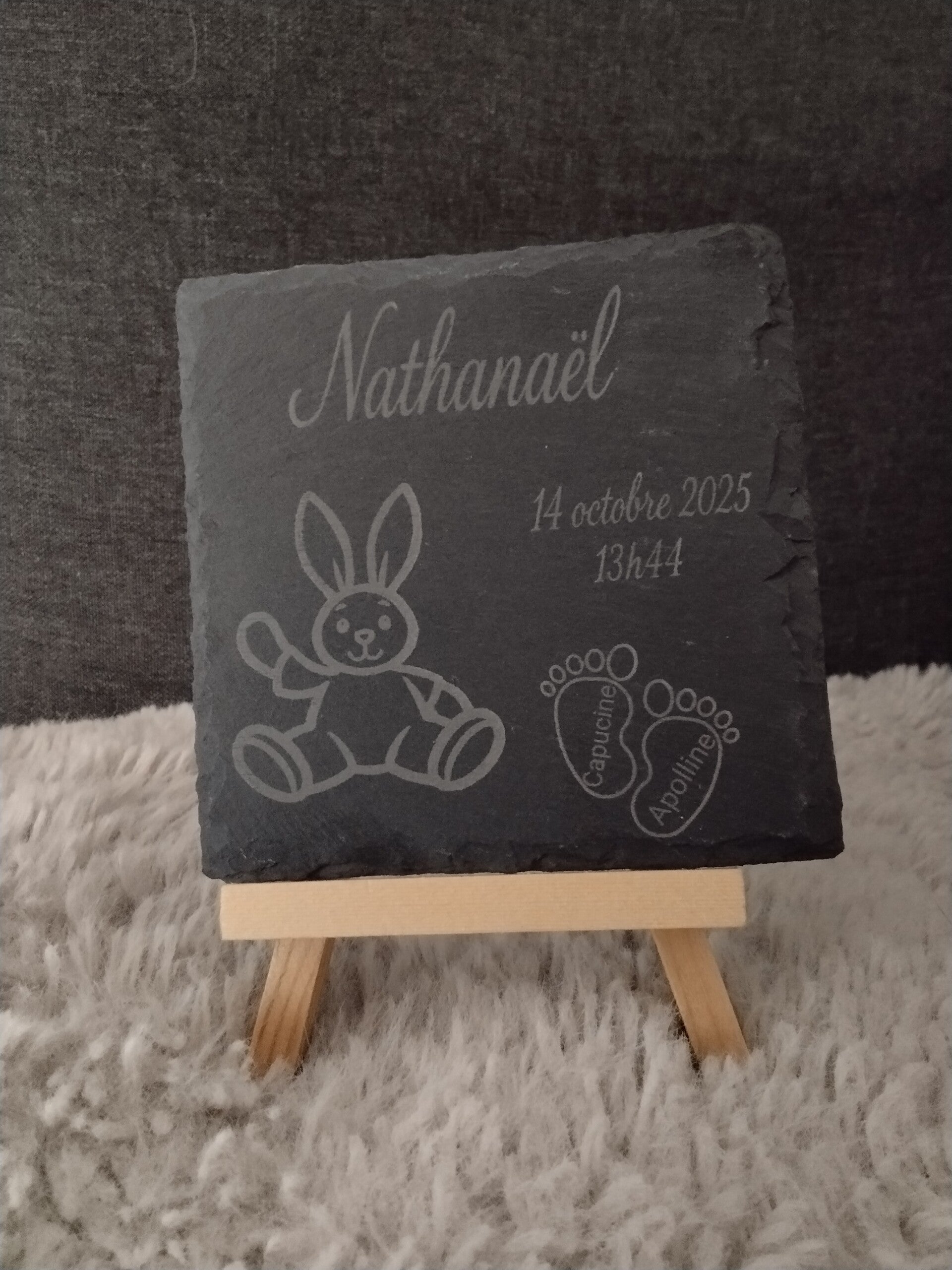 Ardoise personnalisée a voir ensemble avant la création