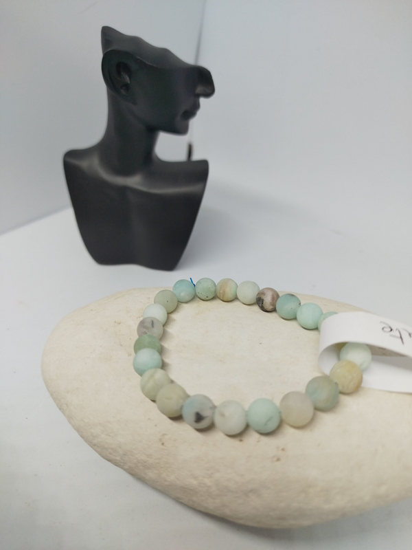 Bracelet en pierre semi-précieuse amazonite
