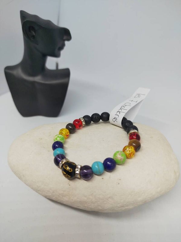 Bracelet en pierre semi-précieuse 7 chakras