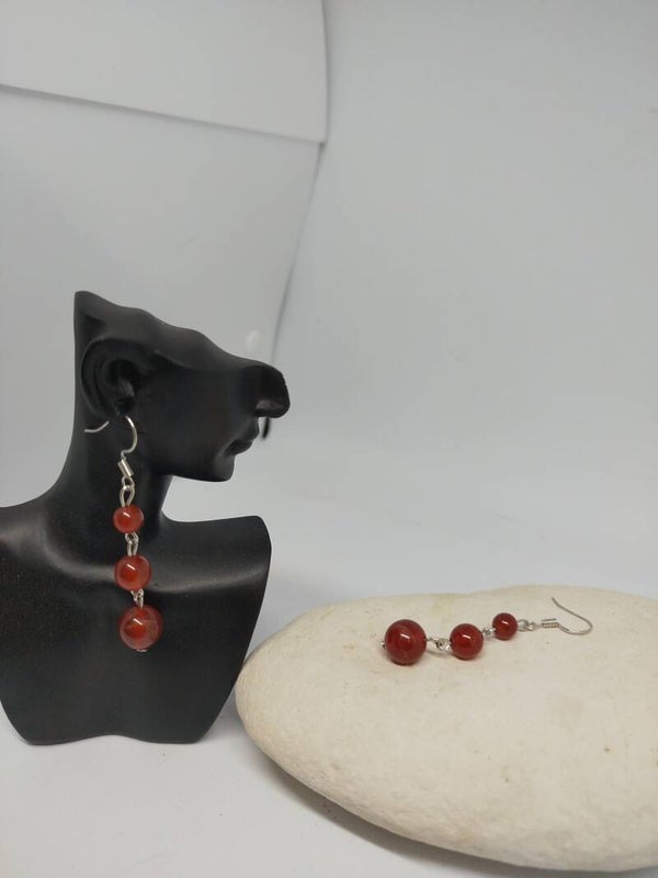 Boucles d'oreilles pierre semi-précieuse plusieurs choix dans la description
