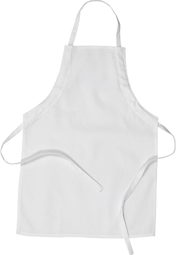 Katoenen Kinderschort 43x61 cm Wit