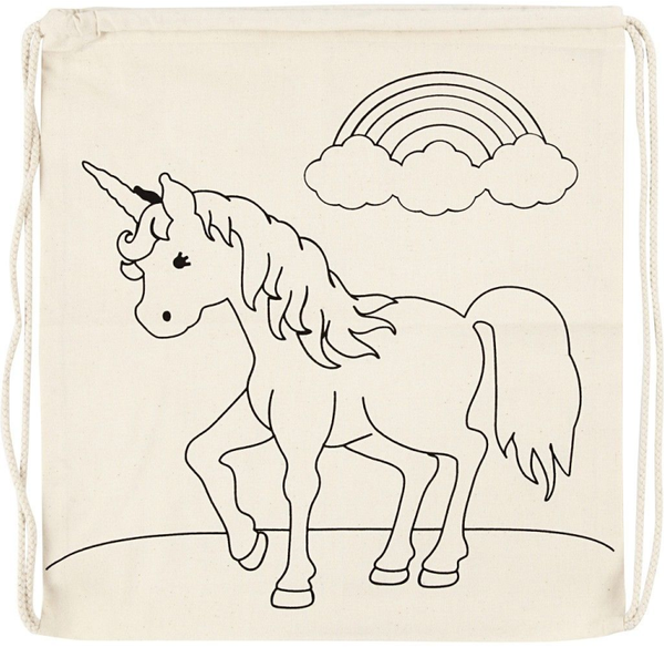 Katoenen Rugzak Unicorn 37x41 cm
