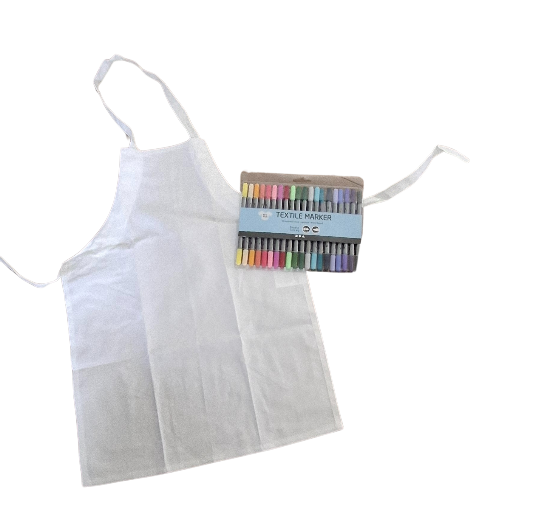 Knutselpakket: Schort Kleuren voor Kinderfeestje