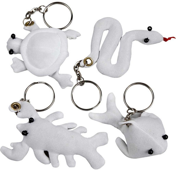 Knutselpakket | Sleutelhangers kleuren | 6 kinderen