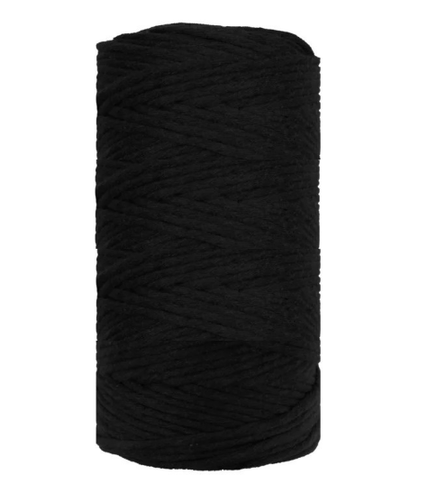 Macramé garen zwart
