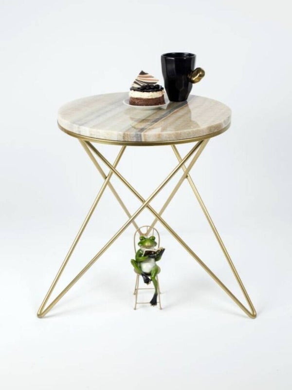 Marmor-Beistelltisch „Onyx Natural“