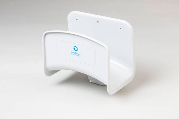 Ophangsysteem in PVC voor de flexibele slang