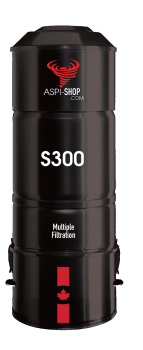 Aspi Hybride Centrale stofzuiger type S300 met Hepa filter