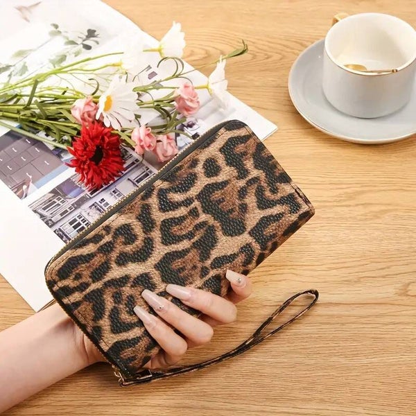 Fraaie clutch leopardprint