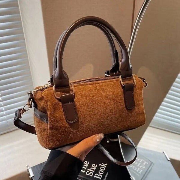 donkerbruin schoudertasje