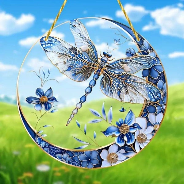 Fijne Libelle als raamhanger