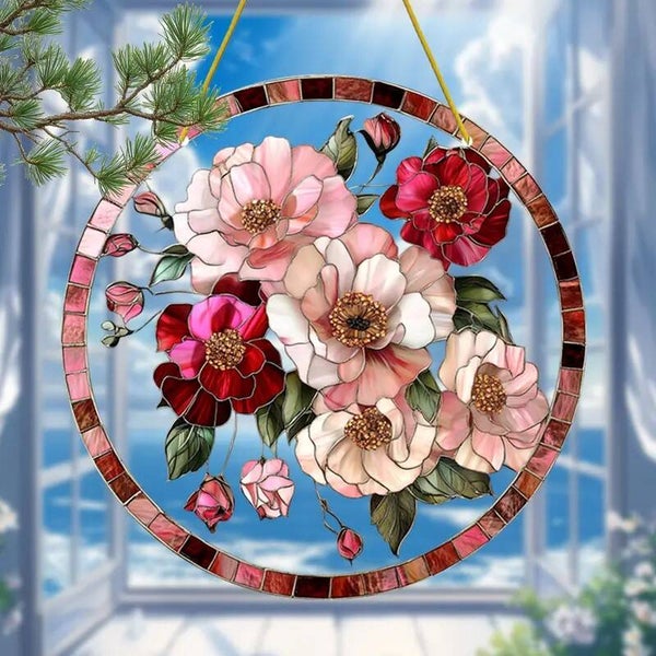 Raamhanger gevuld met bloemen