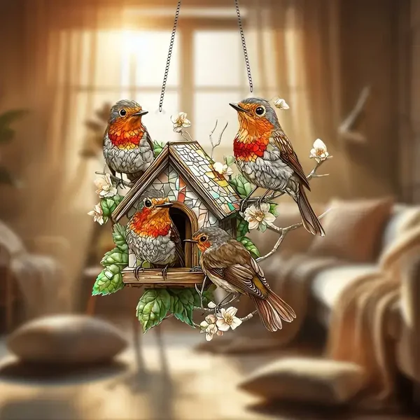 Raamhanger vogelhuisje