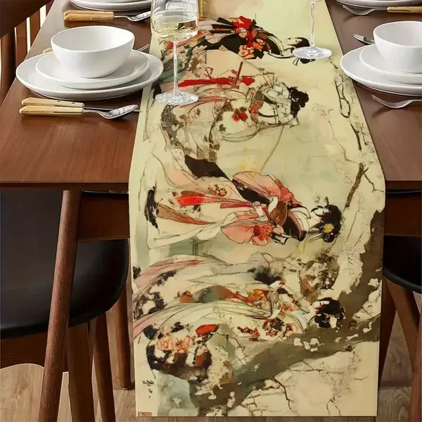 Tafelloper Japanse geisha's