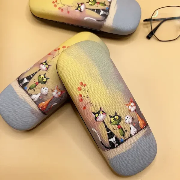 Brillenhouder met katten cartoon