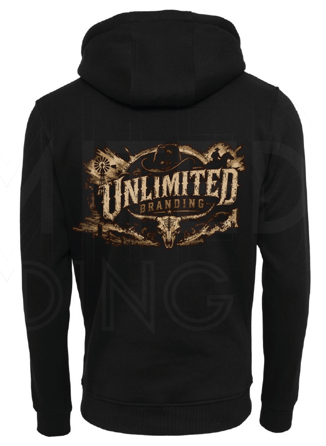 Hoodie Western Skull UNISEX